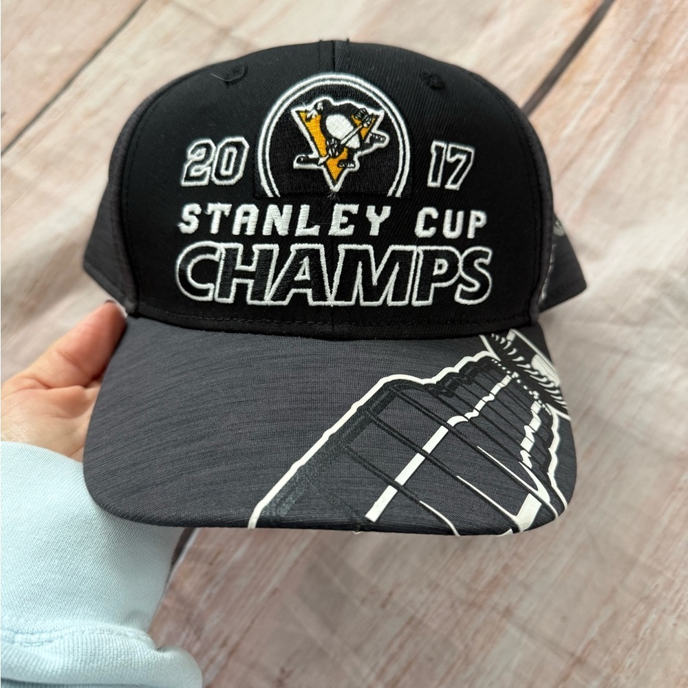 2017 Pittsburgh Penguins Stanley Cup Champions Reebok hat NHL ClimaLite
